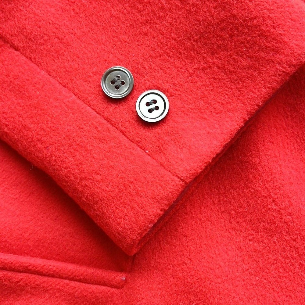 Vintage I. Magnin Cashmere Red Blazer - Picture 4 of 8
